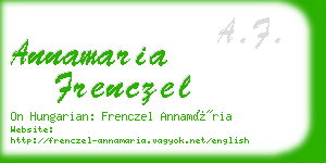 annamaria frenczel business card